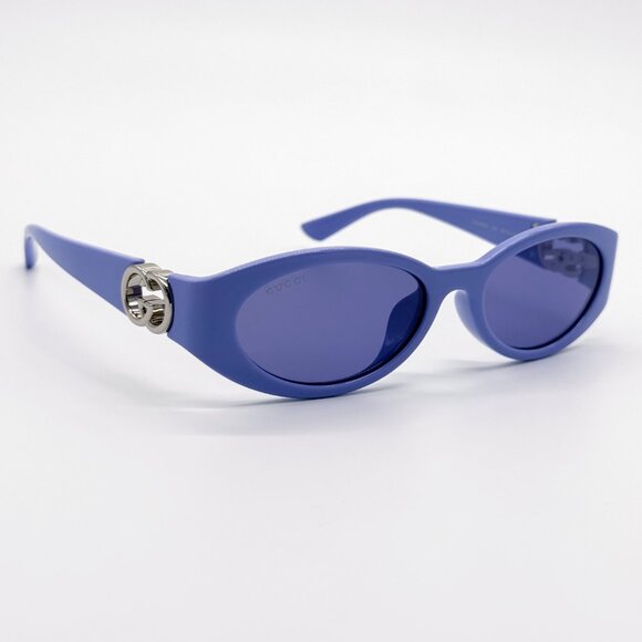 NEW GUCCI SUNGLASSES WOMEN OVAL PURPLE GUCCI GG1662SA 003 - Picture 6 of 11